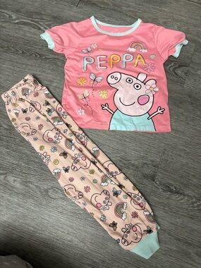 Peppa Pig Girls' Pink Pajama Set 4 years